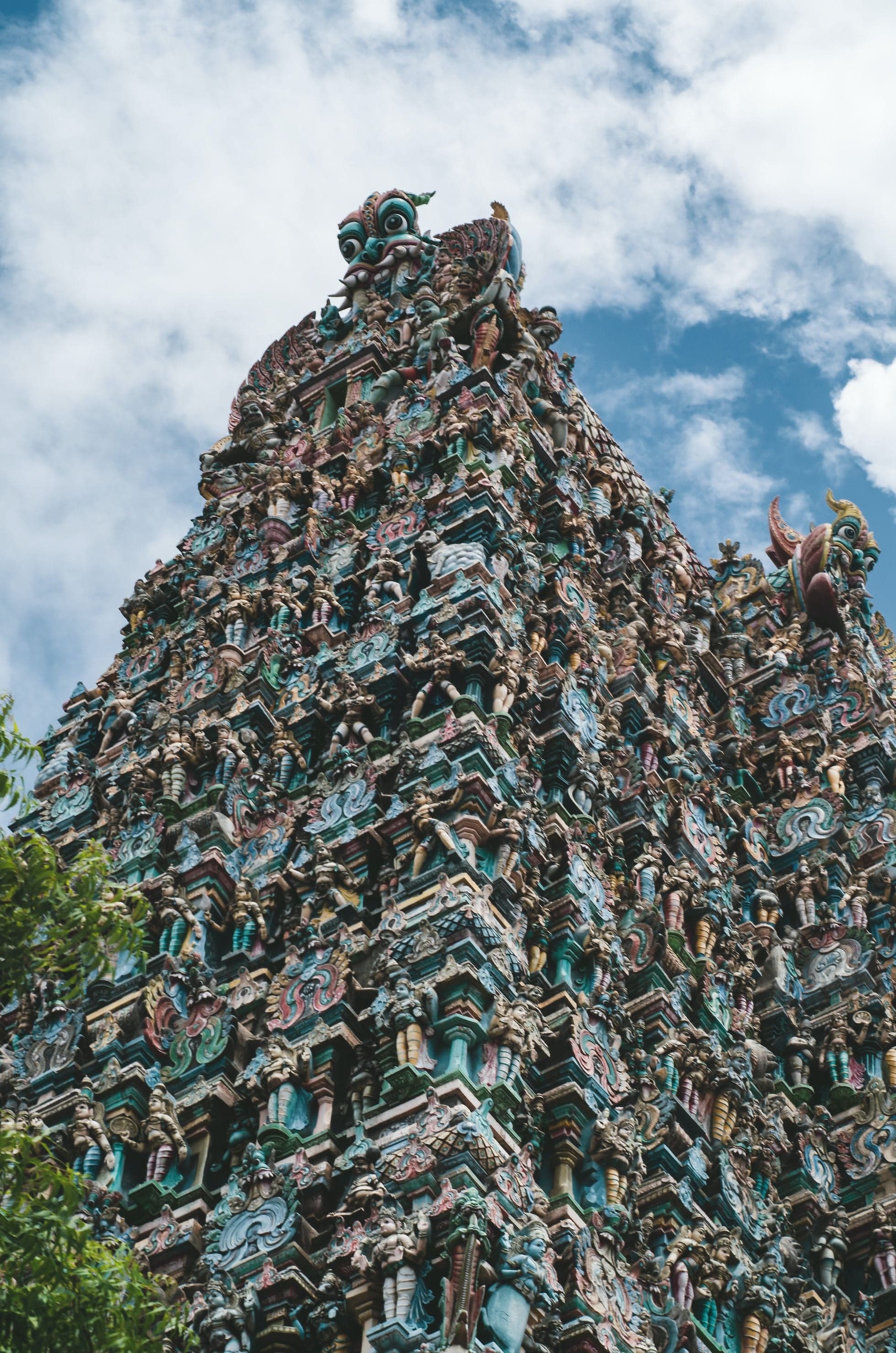 The Towering Gopuram and the Sea Channel